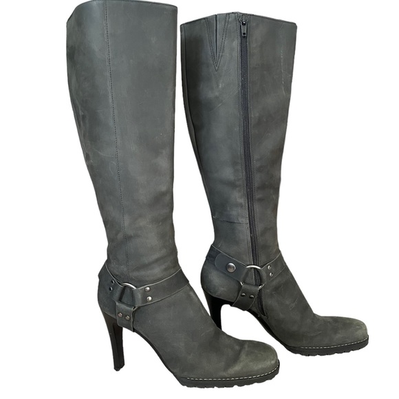 Gianni Bini Shoes - Gianni Bini Gray Suede Hercules Below the Knee Tall Boots Size 8